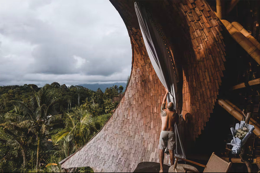 Bamboo Arched villa with sweeping jungle views at Veluvana Bali by TIBA-TIBA