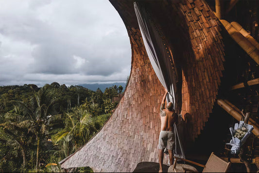 Bamboo Arched villa with sweeping jungle views at Veluvana Bali by TIBA-TIBA