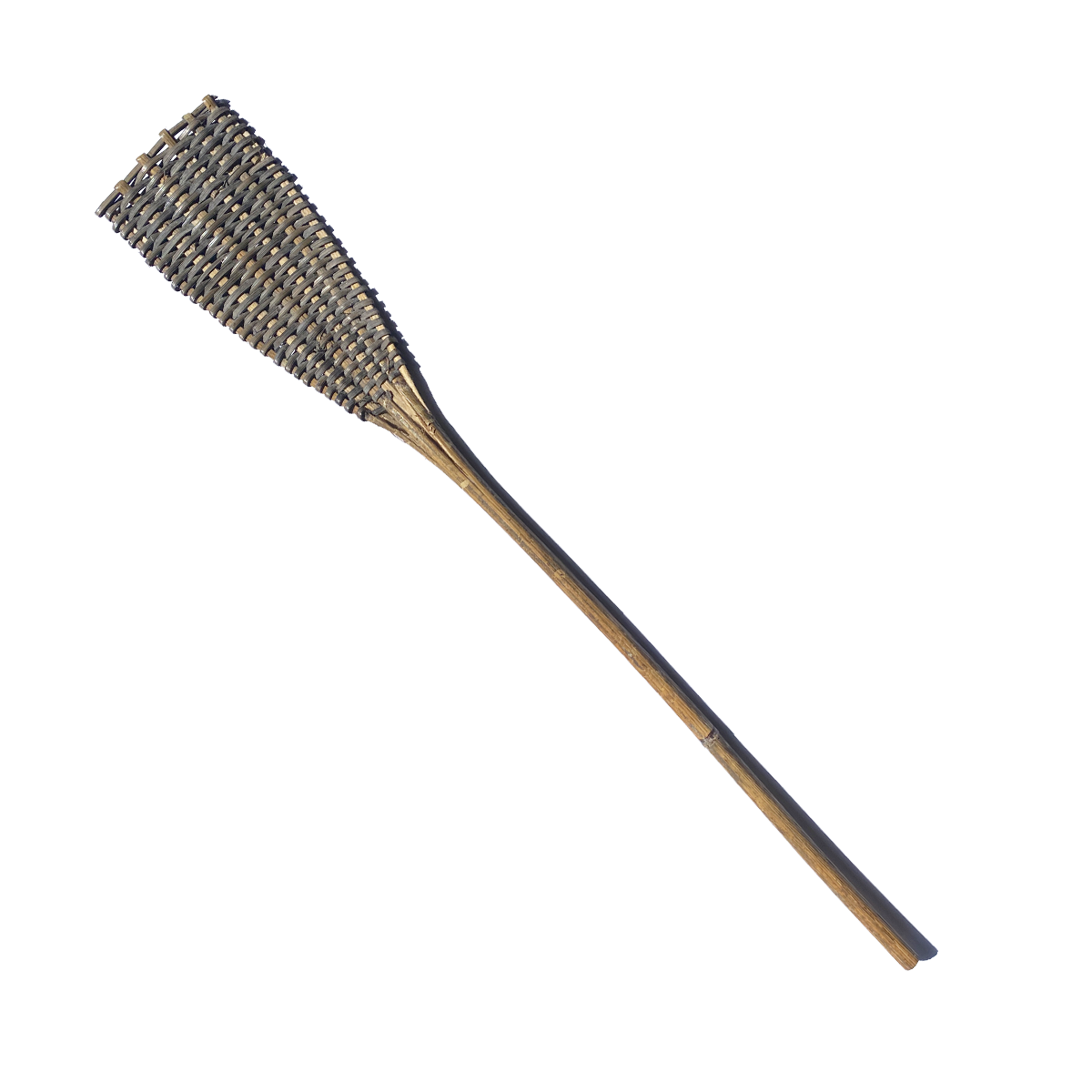 Rattan Fly Swatter by TIBA-TIBA – handmade rattan fly swatter by the Iban Dayak tribe from Kaliimantan in dark grey